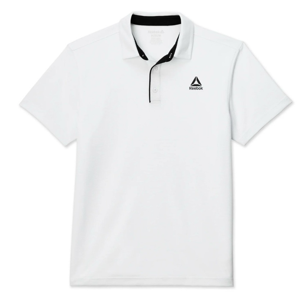 Men's Reebok Short Sleeve Performance Polo - Stark White (Size 3XL)